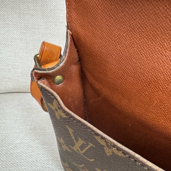 Louis Vuitton Cartouchiere PM Small Vintage Monogram Crossbody Bag Purse - Picture 11 of 15